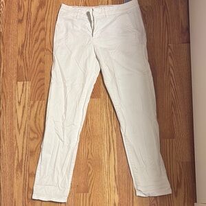 Tommy Hilfiger White and Blue Striped Pants